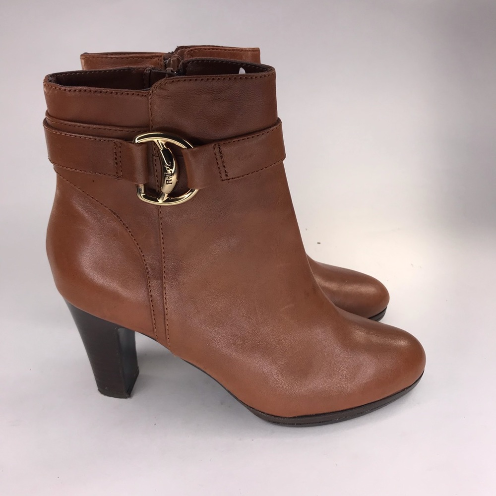 Ralph Lauren Women Mandy Leather Boots Size 5.5